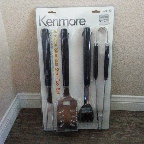 🎉SOLD🎉 Kenmore 4-Piece Stainless Steel Grilling Tool Set - Picture 2 of 3